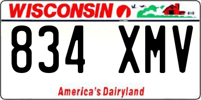 WI license plate 834XMV