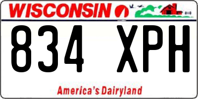 WI license plate 834XPH