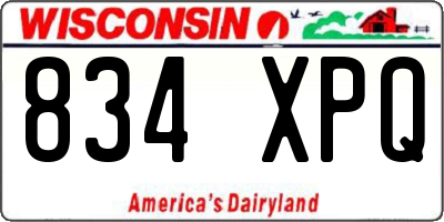 WI license plate 834XPQ