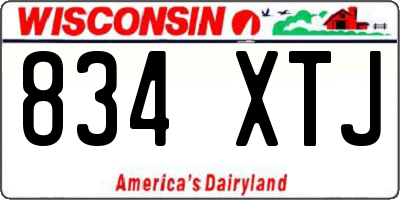 WI license plate 834XTJ