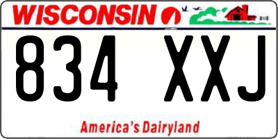 WI license plate 834XXJ