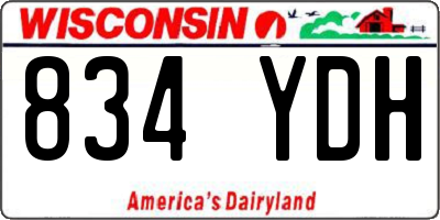 WI license plate 834YDH