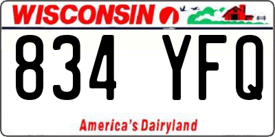 WI license plate 834YFQ