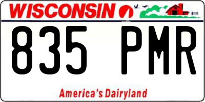 WI license plate 835PMR