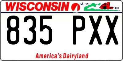 WI license plate 835PXX