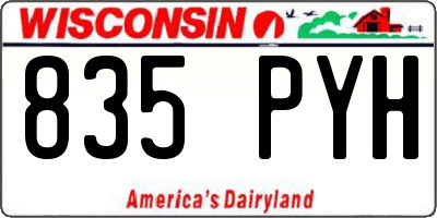 WI license plate 835PYH