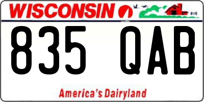 WI license plate 835QAB
