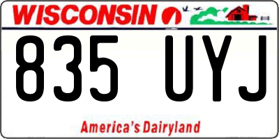 WI license plate 835UYJ