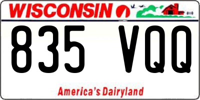 WI license plate 835VQQ