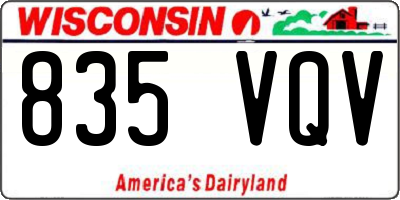 WI license plate 835VQV