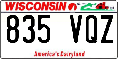 WI license plate 835VQZ