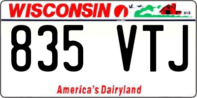 WI license plate 835VTJ