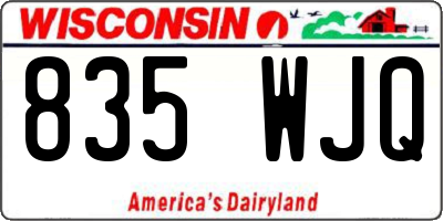 WI license plate 835WJQ