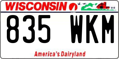 WI license plate 835WKM