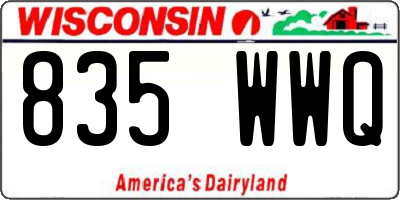 WI license plate 835WWQ