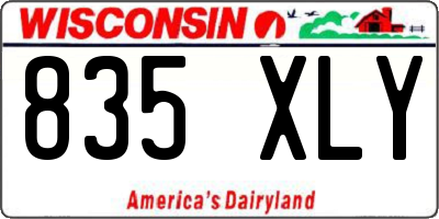 WI license plate 835XLY