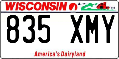 WI license plate 835XMY