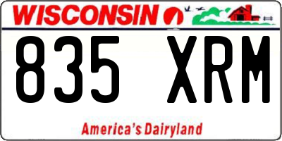WI license plate 835XRM