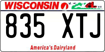 WI license plate 835XTJ