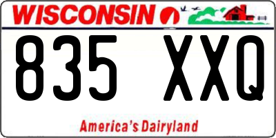 WI license plate 835XXQ