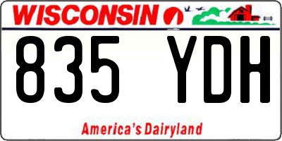 WI license plate 835YDH