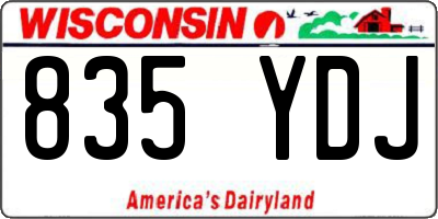 WI license plate 835YDJ
