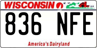 WI license plate 836NFE