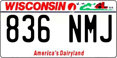 WI license plate 836NMJ