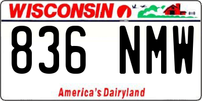 WI license plate 836NMW