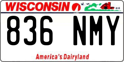 WI license plate 836NMY
