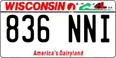 WI license plate 836NNI