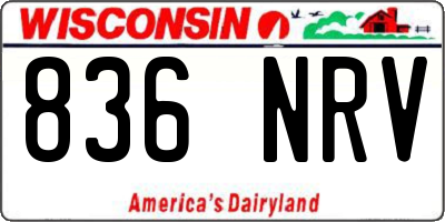 WI license plate 836NRV