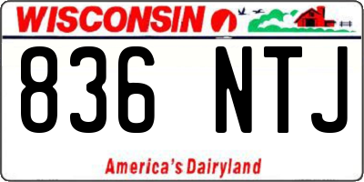 WI license plate 836NTJ