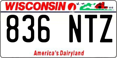 WI license plate 836NTZ
