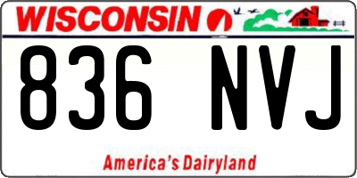 WI license plate 836NVJ