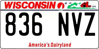 WI license plate 836NVZ