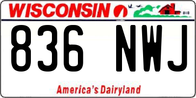WI license plate 836NWJ