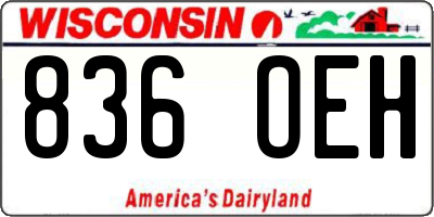 WI license plate 836OEH