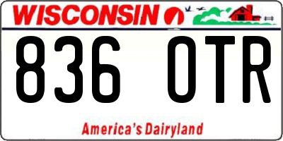 WI license plate 836OTR