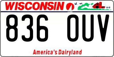 WI license plate 836OUV