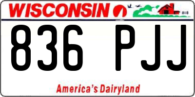 WI license plate 836PJJ
