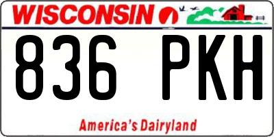 WI license plate 836PKH