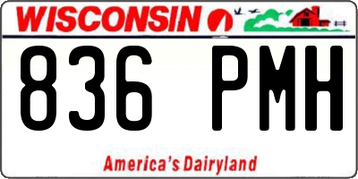 WI license plate 836PMH
