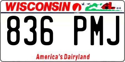 WI license plate 836PMJ