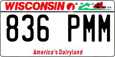 WI license plate 836PMM