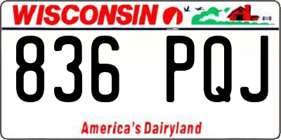 WI license plate 836PQJ