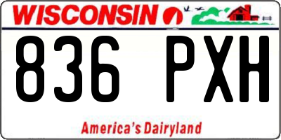 WI license plate 836PXH