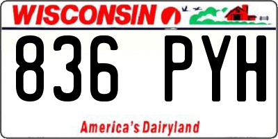 WI license plate 836PYH
