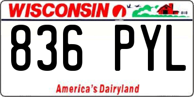 WI license plate 836PYL