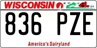 WI license plate 836PZE